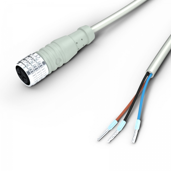 Connection Cable for 24V via M12